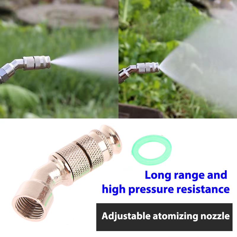 Nozzle Brass - Messing-Zerstäubungsdüse mit Einstellbarer Sprühweite für Garten,