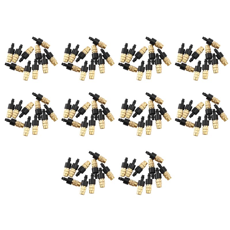 Nozzle Brass - AS94-100 Stück verstellbare Sprühdüsen für Gartenbewässerung,