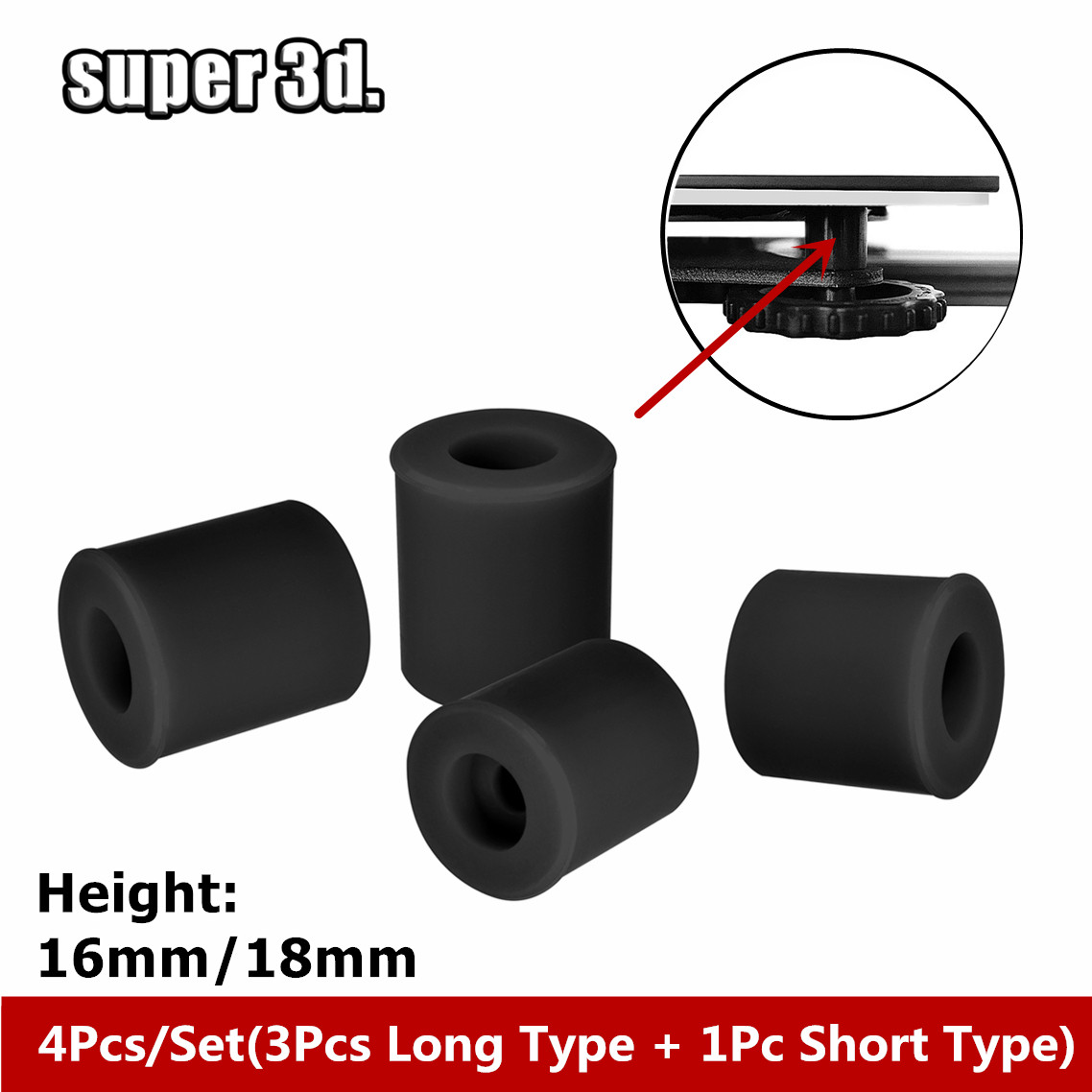 4/8/20pcs Heißbett-Nivellierun – 3D Printer Stand Bewertung und Preis